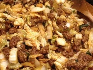 einfache Hack-Chinakohl Pfanne - Rezept