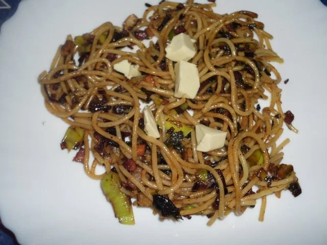 Rezept: Spaghetti mit Wurzelgemüse Spaghetti mit Wurzelgemüse - Rezept