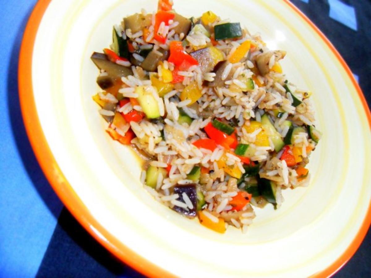 Buntes Ratatouille mit Reis - Rezept