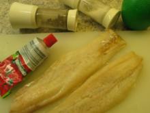 Fisch: Tomaten-Seelachsfilet mit einem Salbei-Sahne-Sößchen - Rezept