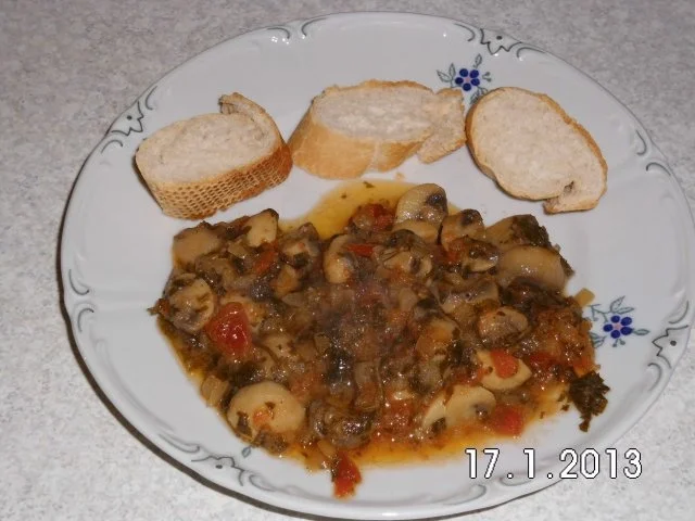 Lecker saftiges Champignon Gemüse - Rezept