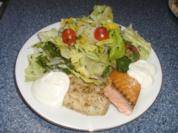 Bunter Salat mit Fisch - Rezept