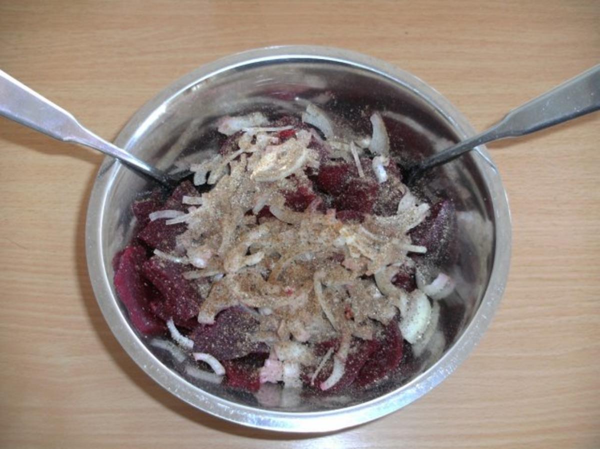 Beilage: Rote Bete Salat - Rezept - Bild Nr. 4