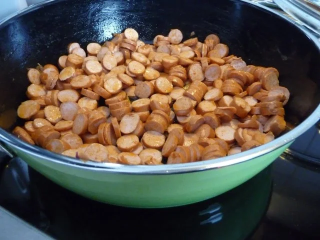 Pasta : Zwiebel - Würstchen - Gulasch an Spaghetti - Rezept - Bild Nr. 6