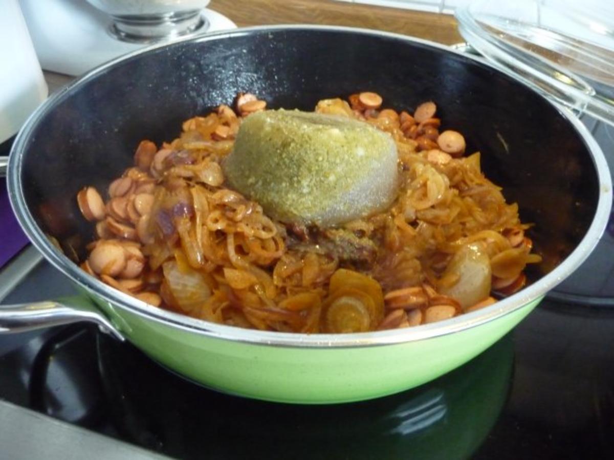 Pasta : Zwiebel - Würstchen - Gulasch an Spaghetti - Rezept - Bild Nr. 9