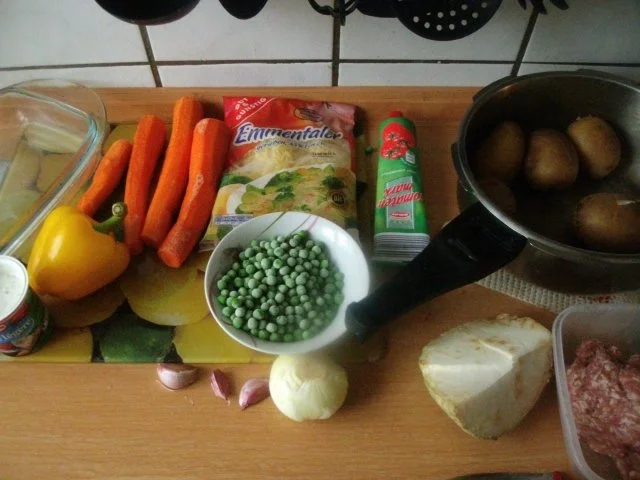 Kartoffeln - Möhren - Bolognese-Schichtgratin.... - Rezept - Bild Nr. 2