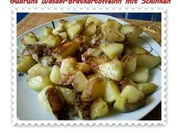 Kartoffeln: Wasabi-Bratkartoffeln mit Schinken und Bergkäse - Rezept