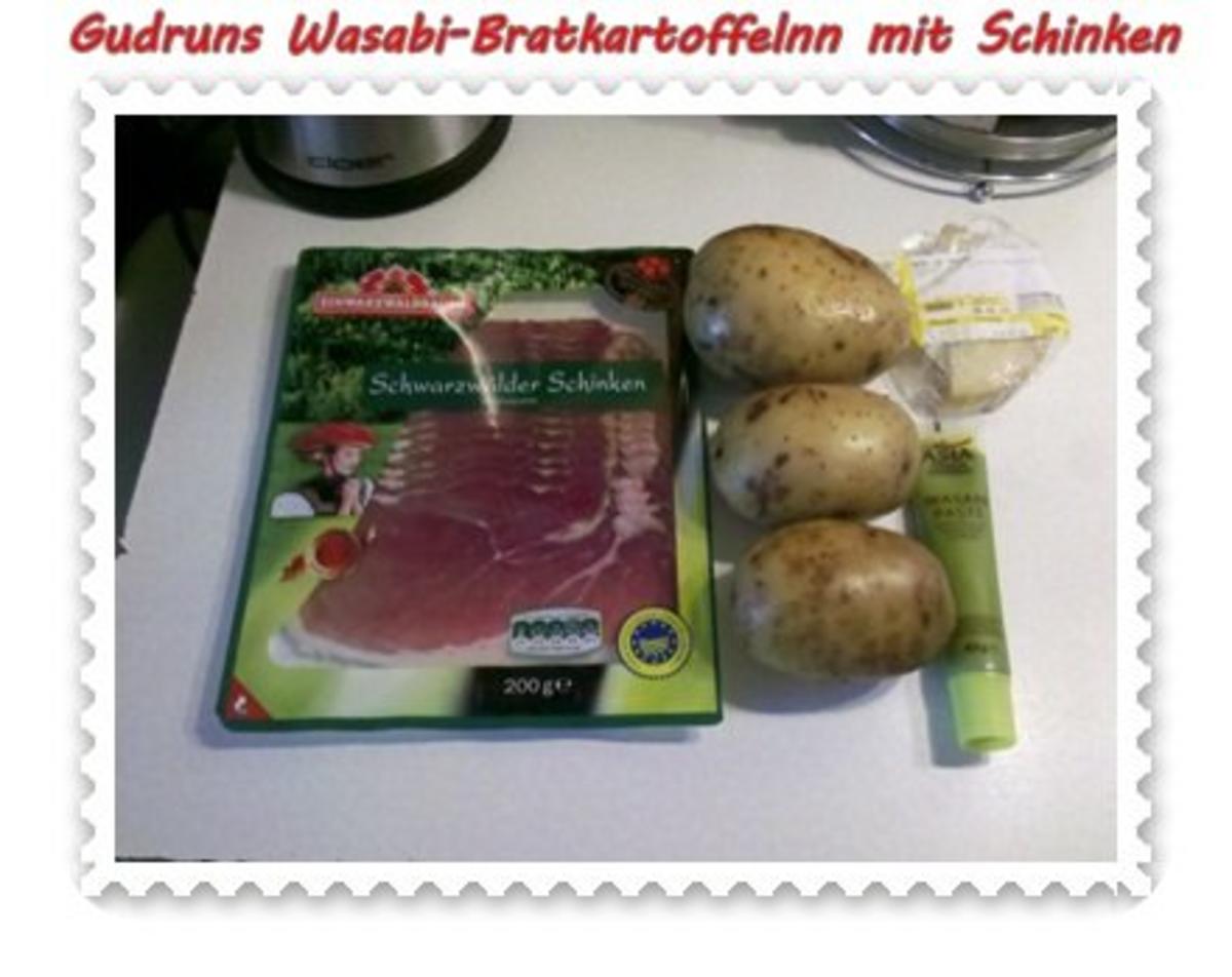 Kartoffeln: Wasabi-Bratkartoffeln mit Schinken und Bergkäse - Rezept - Bild Nr. 2