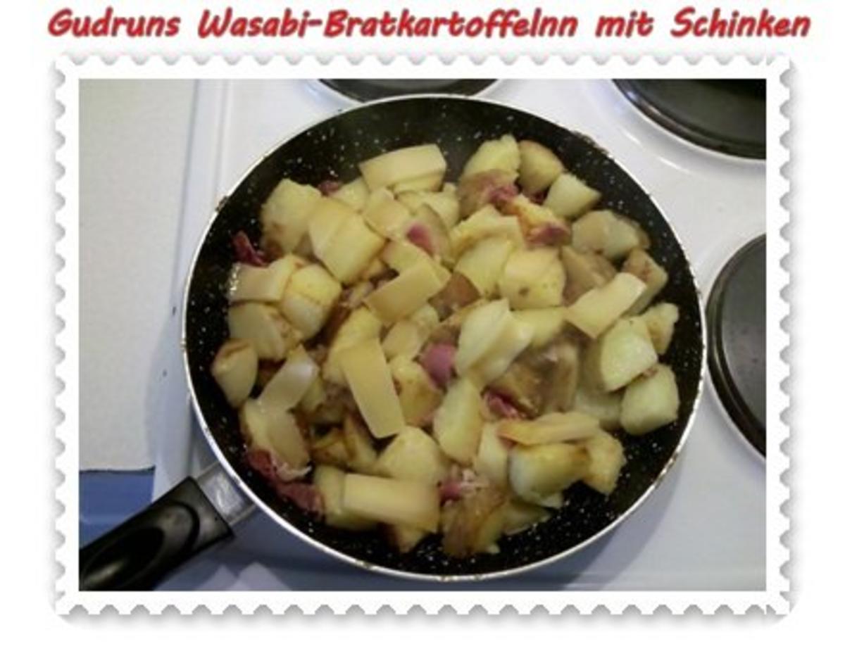 Kartoffeln: Wasabi-Bratkartoffeln mit Schinken und Bergkäse - Rezept - Bild Nr. 5
