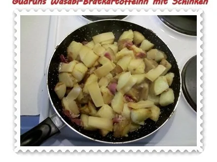 Kartoffeln: Wasabi-Bratkartoffeln mit Schinken und Bergkäse - Rezept - Bild Nr. 5