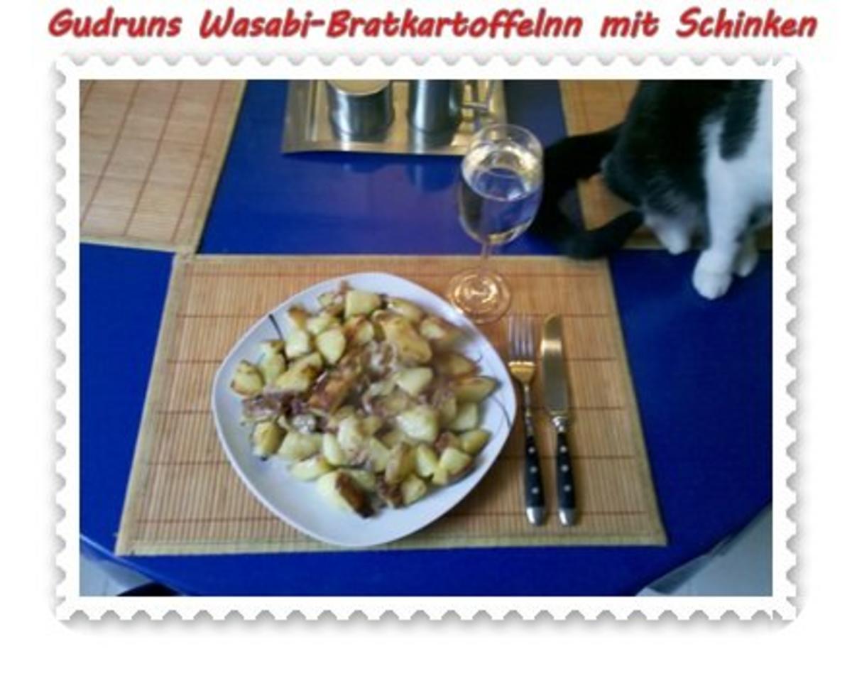 Kartoffeln: Wasabi-Bratkartoffeln mit Schinken und Bergkäse - Rezept - Bild Nr. 6