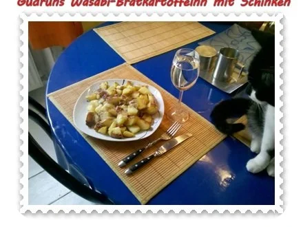 Kartoffeln: Wasabi-Bratkartoffeln mit Schinken und Bergkäse - Rezept - Bild Nr. 7