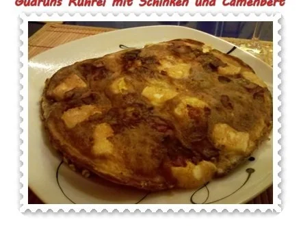 Eier: Rührei mit Schwarzwälder Schinken und Camenbert - Rezept