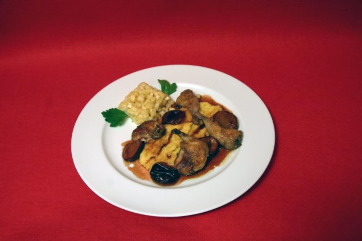 Wachteln auf Zitronengraspolenta - Rezept - kochbar.de