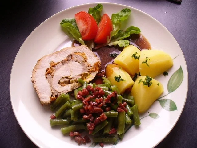 Putenbrust pikant und eingewickelt - Rezept