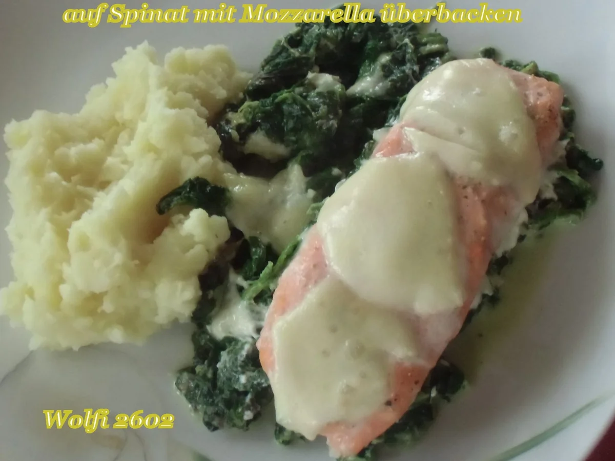 Fisch : Lachs auf Blatt-Spinat gedünstet (ohne Fix-Päckchen) - Rezept - Bild Nr. 5