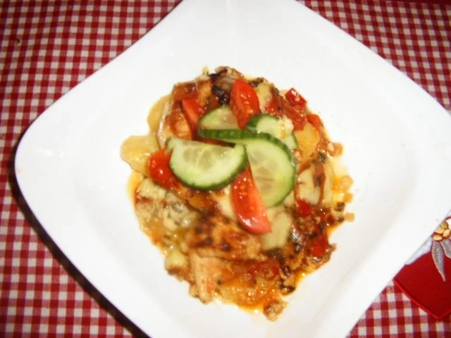 Hähnchen-Gemüse- Kartoffelauflauf - Rezept