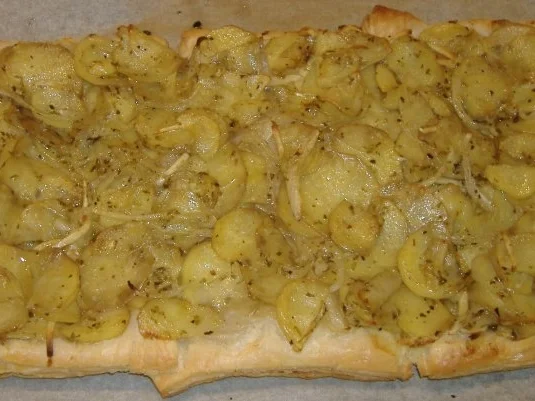 Blätterteig-Kartoffelgebäck mit Tiroler Speck - Rezept - Bild Nr. 5