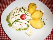 Radischenquark mit Pellkartoffeln - Rezept