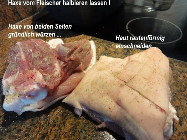 Rezept: Fleisch: SCHWEINSHAXE geschmort Bild Nr. 3 Fleisch: SCHWEINSHAXE geschmort - Rezept - Bild Nr. 3