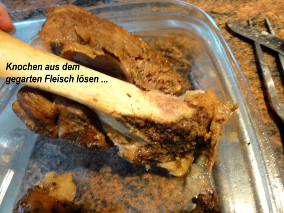 Fleisch:   SCHWEINSHAXE geschmort - Rezept - Bild Nr. 8