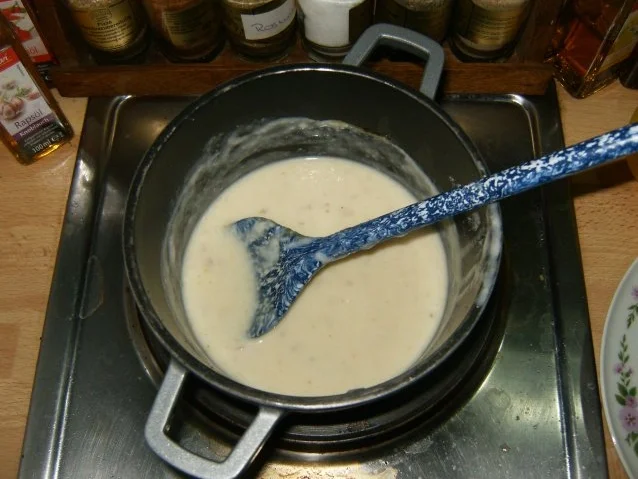 Lachs auf Meerrettich-Sahne-Sauce an zweierlei Püree - Rezept - Bild Nr. 2