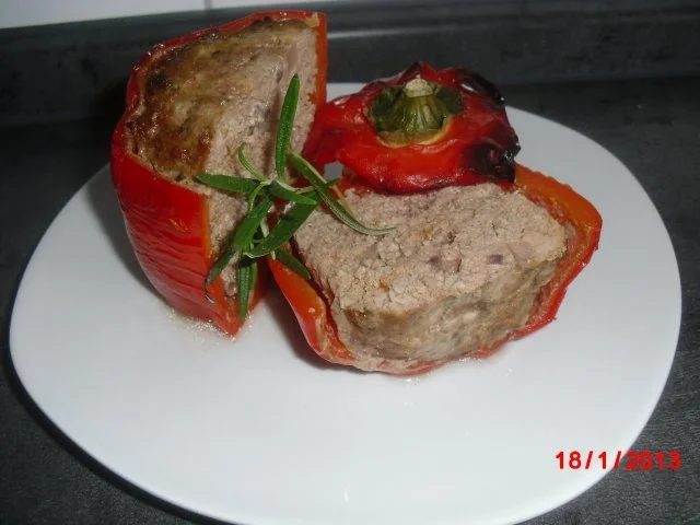 Gefülle Paprikaschote, schnell und sauber aus dem Ofen. - Rezept - Bild Nr. 2