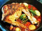 Lammkeule - mediterran gewürzt und mit Rotwein geschmort ... - Rezept