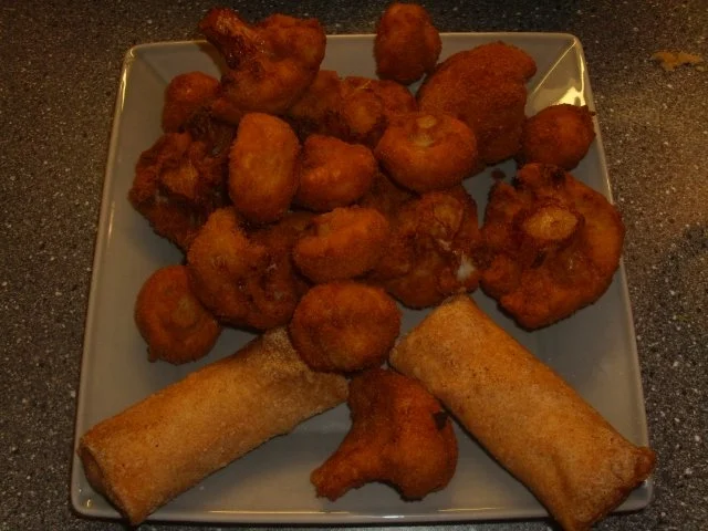 Frittierte Champignons und Blumenkohlröschen - Rezept - Bild Nr. 5