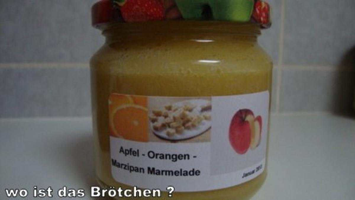 Apfel-Orangen-Marzipan Marmelade - Rezept