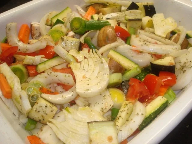 Rezept: Steak mit mediteranem Gemüse und Kräuterbutter Bild Nr. 2 Steak mit mediteranem Gemüse und Kräuterbutter - Rezept - Bild Nr. 2