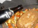 Schweinekrusten-Braten mit Senf-Kruste, - Rezept