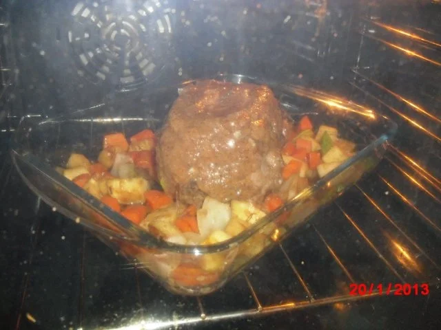 Schweinekrusten-Braten mit Senf-Kruste, - Rezept - Bild Nr. 6