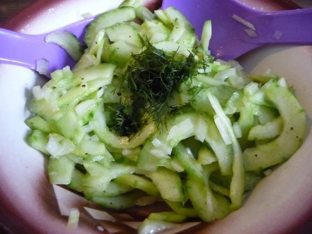 Fisch : Gedünsteter Tilapia an Meerrettich - Dill - Soße mit Kartoffeln und Gurkensalat - Rezept - Bild Nr. 28