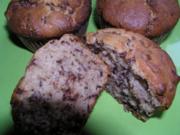 Erdnussbutter - Muffin mit Erdbeermarmelade - Rezept