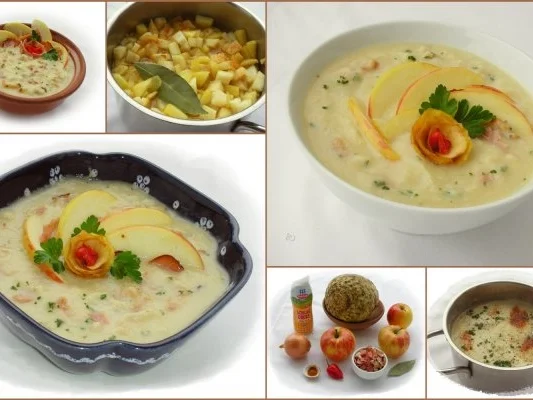 Apfel-Selleriecremesuppe mit Speck - Rezept - Bild Nr. 3