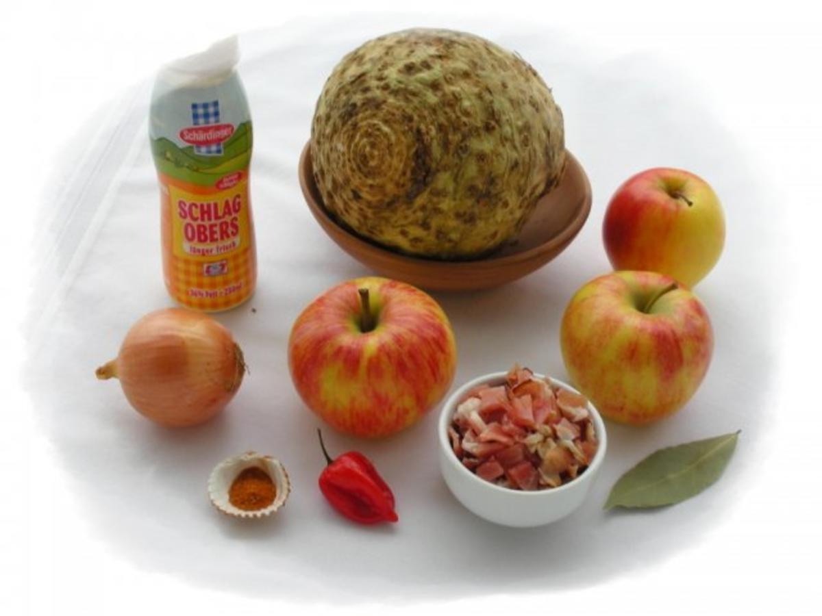 Apfel-Selleriecremesuppe mit Speck - Rezept - Bild Nr. 4