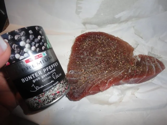 Thunfisch Steak mit Rotwein Sauce für Monika - Rezept - Bild Nr. 7