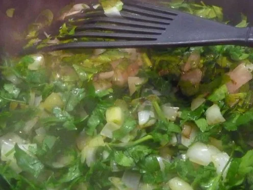 Rezept: Gemüsebeilage : Petersilie - Lauch - Spinat Bild Nr. 9 Gemüsebeilage : Petersilie - Lauch - Spinat - Rezept - Bild Nr. 9