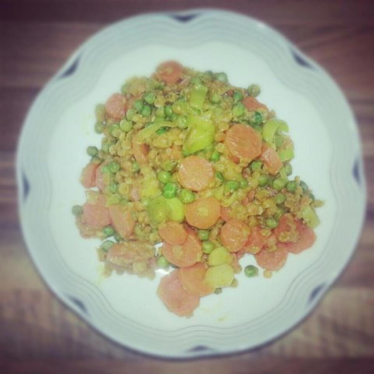Gemüse-Linsen-Curry mit Joghurt-Minze-Dip - Rezept - Bild Nr. 3