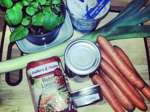 Gemüse-Linsen-Curry mit Joghurt-Minze-Dip - Rezept - Bild Nr. 4