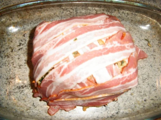 Rezept: Kasseler in einen Brötchen-Baconmantel Bild Nr. 7 Kasseler in einen Brötchen-Baconmantel - Rezept - Bild Nr. 7