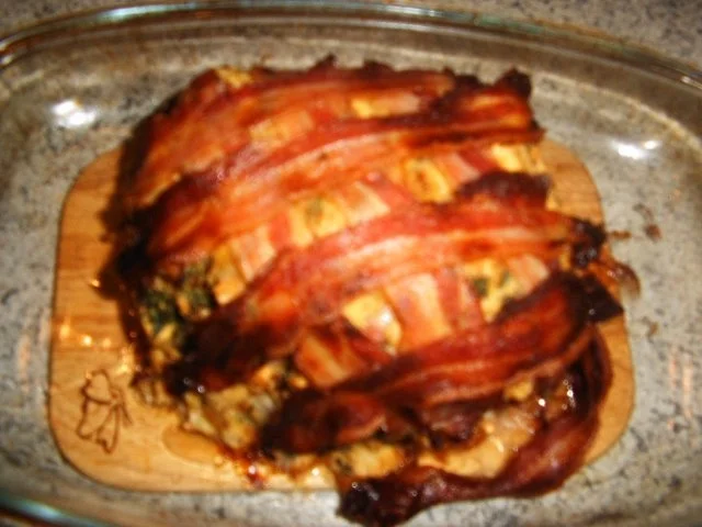 Rezept: Kasseler in einen Brötchen-Baconmantel Bild Nr. 8 Kasseler in einen Brötchen-Baconmantel - Rezept - Bild Nr. 8