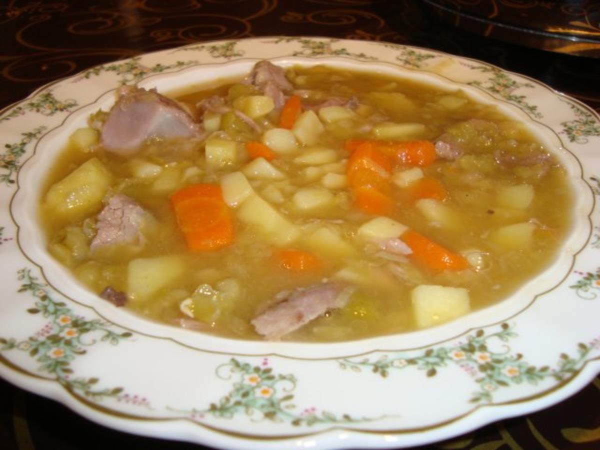 Bilder für grüne Erbsensuppe - Rezept