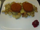 Bratkartoffeln mit Mozzarella und Backcamembert - Rezept