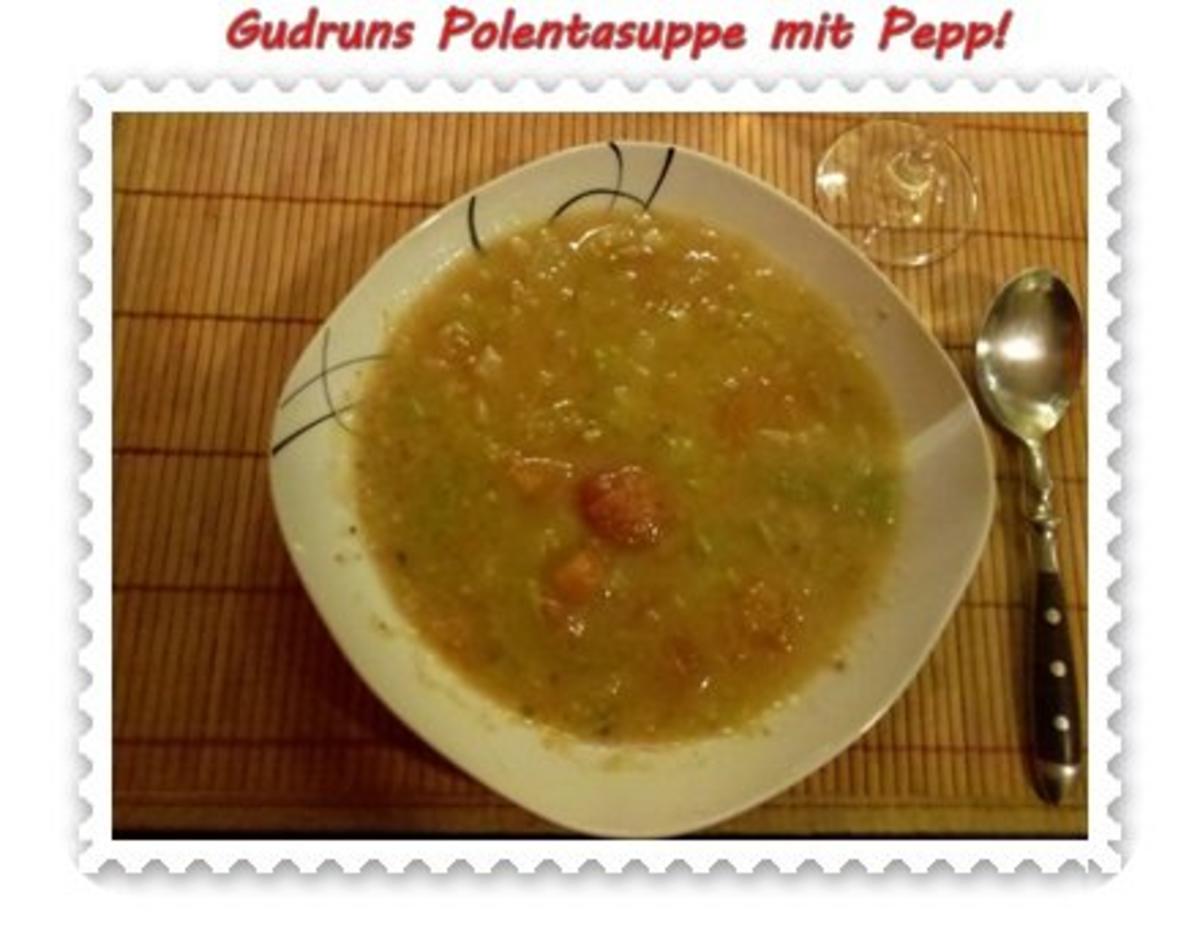 Suppe: Käsesuppe mit Polenta und Gemüse - Rezept - Bild Nr. 9
