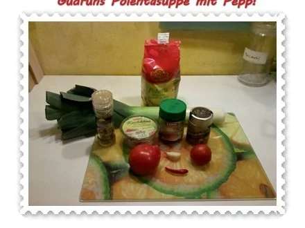 Rezept: Suppe: Käsesuppe mit Polenta und Gemüse Bild Nr. 2 Suppe: Käsesuppe mit Polenta und Gemüse - Rezept - Bild Nr. 2