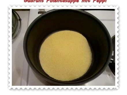 Rezept: Suppe: Käsesuppe mit Polenta und Gemüse Bild Nr. 3 Suppe: Käsesuppe mit Polenta und Gemüse - Rezept - Bild Nr. 3