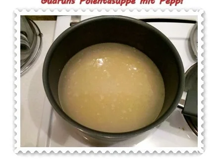 Rezept: Suppe: Käsesuppe mit Polenta und Gemüse Bild Nr. 4 Suppe: Käsesuppe mit Polenta und Gemüse - Rezept - Bild Nr. 4