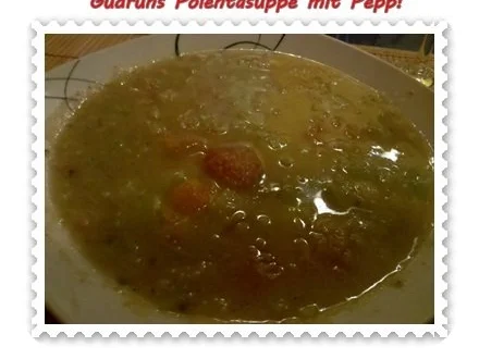 Rezept: Suppe: Käsesuppe mit Polenta und Gemüse Suppe: Käsesuppe mit Polenta und Gemüse - Rezept